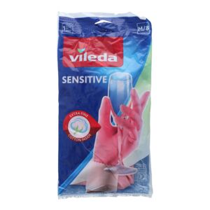 Vileda Large Sensitive Gloves Pink Large